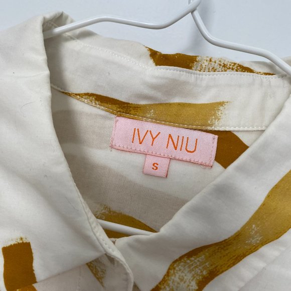 IVY NIU buttondown wavy pattern shirt - Picture 4 of 5